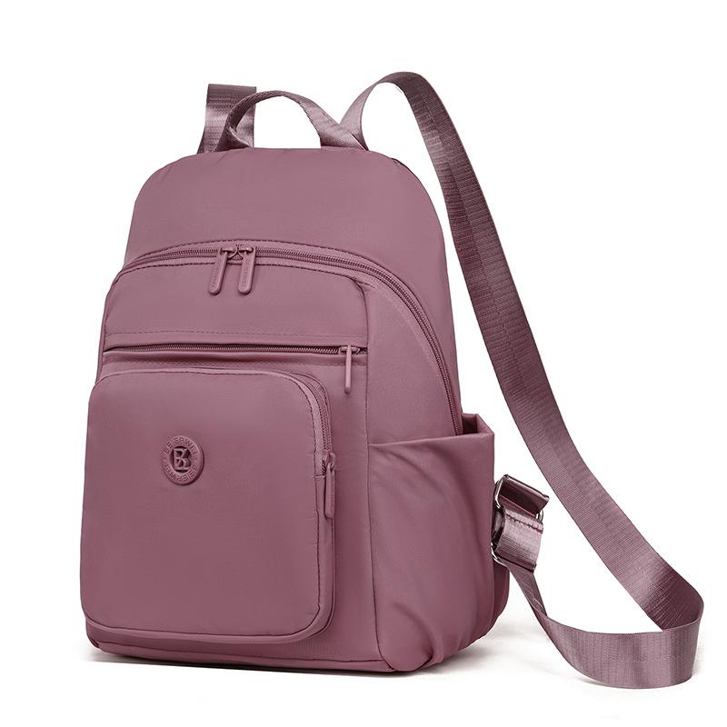 Women's Nylon Backpack with Multiple Pockets Lightweight Waterproof Daypack for Travel Daily