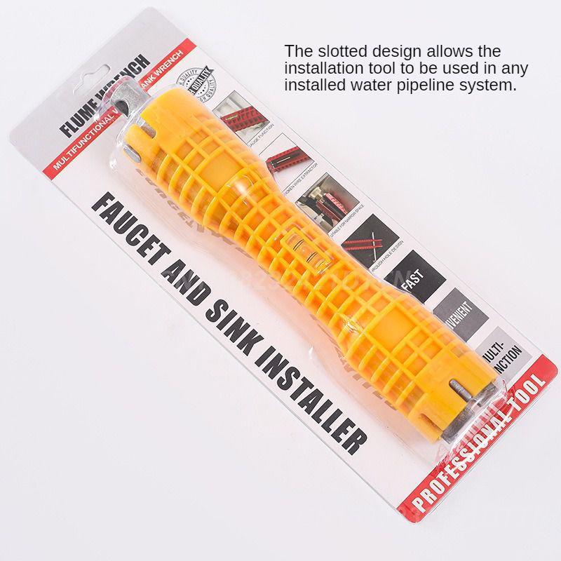 Multifunktionale Wasserrohr-Badarmatur Robuster und langlebiger rutschfester lange Lebensdauer Hochwertiger Schraubenschlüssel Spart Kraft