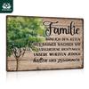 Putuo Decor 1pc German Vintage Metal Tin Sign Wall Art Decor for Home Farmhouse Living RoomFamily Best Gifts for Friends