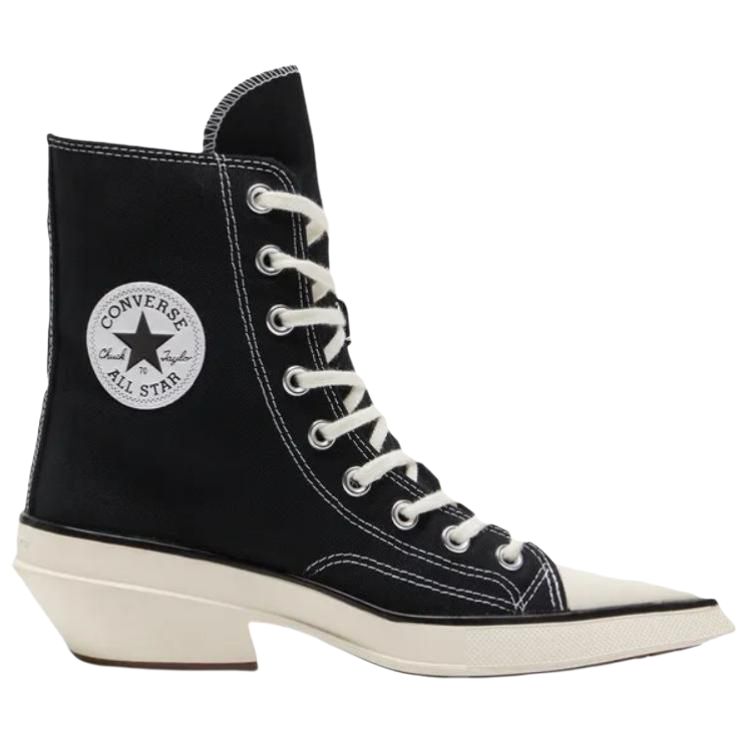 Converse Chuck 70 Hi De Luxe Spiss Svart Hvit Dame Sneakers A13016C