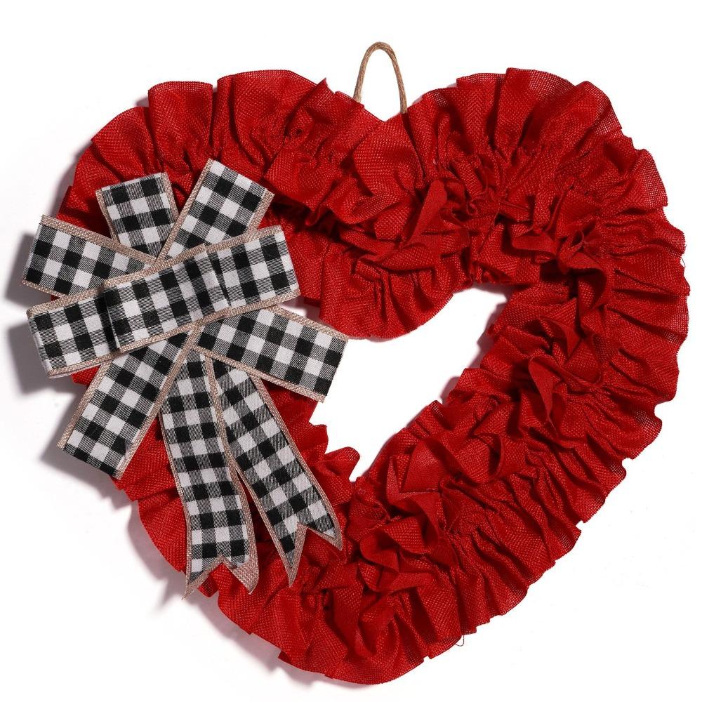 Unique Heart Shaped Wreath Exquisite Wall Hanging Garlands Valentines Day Wreaths  Anniversary