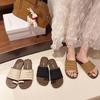 Xiaoliang slippers women's summer outer wear new style sense fashion casual cover toe flat bottom beach one-word drag
