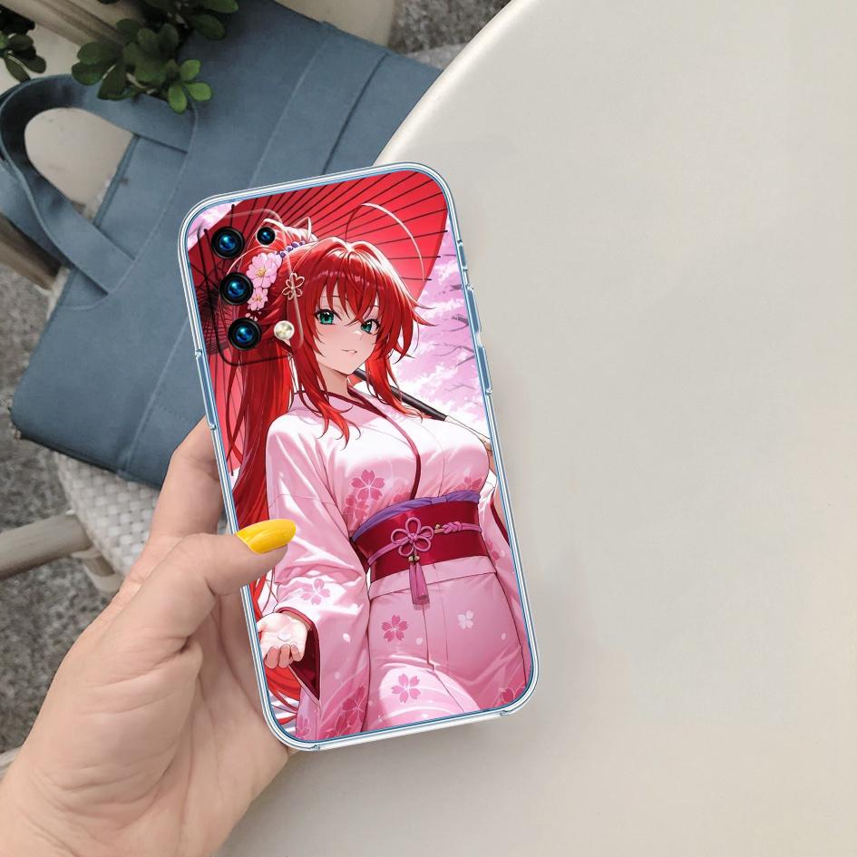 

LO84 Rias Gremory Soft Shell Transparent Phone Case for Samsung Galaxy A04 A04S A14 A23 A34 A54 M23 M33 M52 M53 Galaxy M52 5G