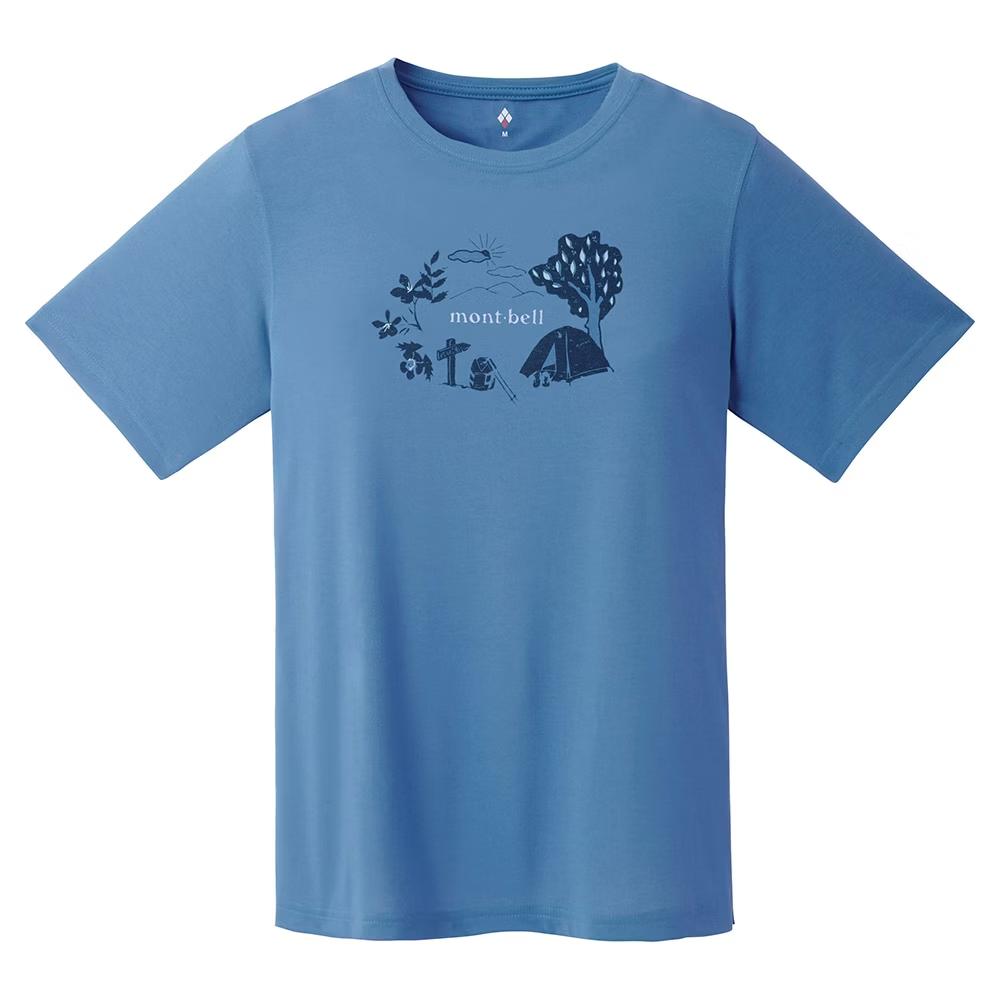 MONTBELL Japanese Fashion Versatile Sports Quick Dry Crew Neck Short Sleeve SS25 T-Shirt Women's