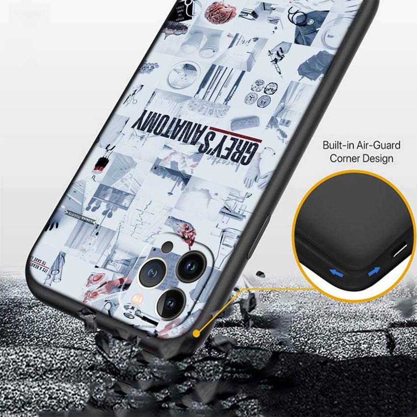 CJ62 Grey's Anatomy Soft Shell Phone Case for Redmi Note 10 11 12 Pro Max 10S 10C 10T 11A 11S 12S 12C