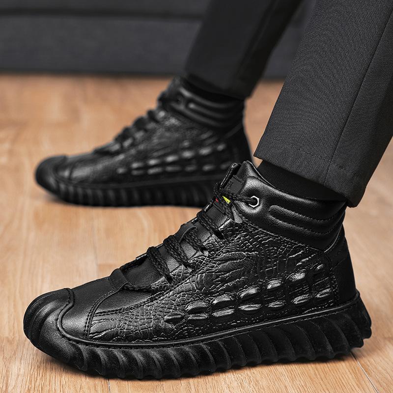 

Outdoor hiking shoes high-top hiking shoes waterproof, non-slip and wear-resistant hiking desert low-top shoes men s spring, autumn and winter 38 чёрный