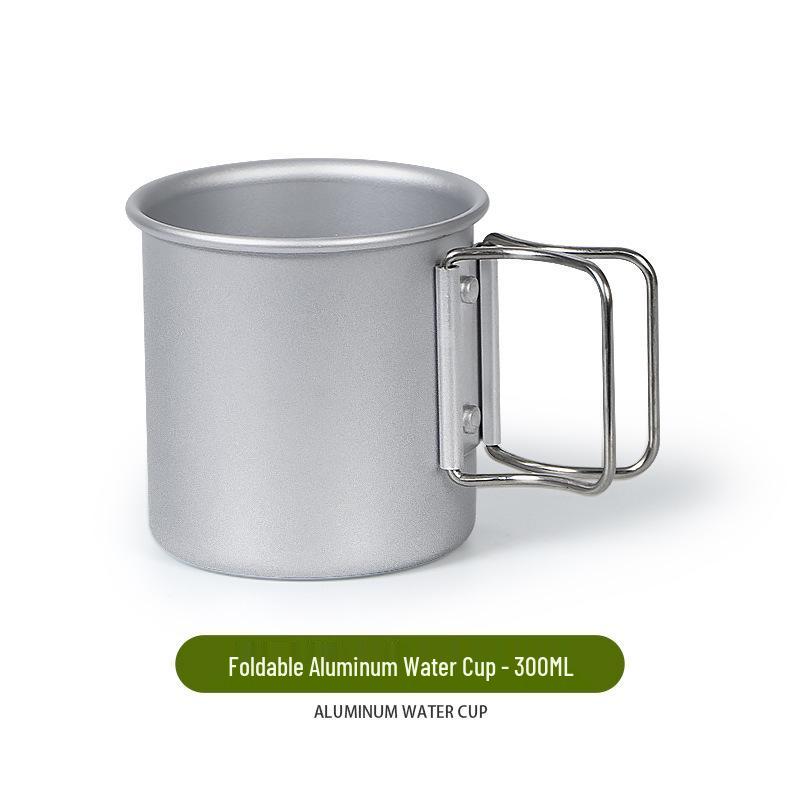 Aluminum Folding Camping Mug: Lightweight, Boiling Water & Coffee Safe