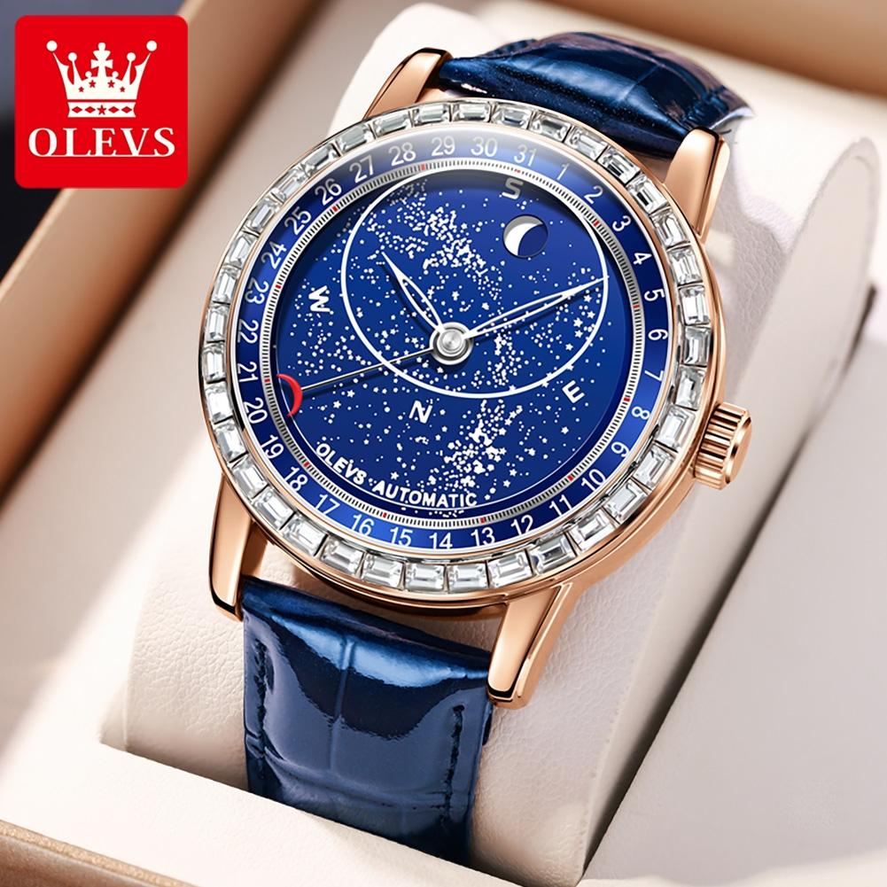 OLEVS 9923 Automatic Men`s Watches Starry