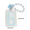Stylish Clear Acrylic Butterfly Keychain Featuring Builts In Card Holder for Keys and Cards Storage