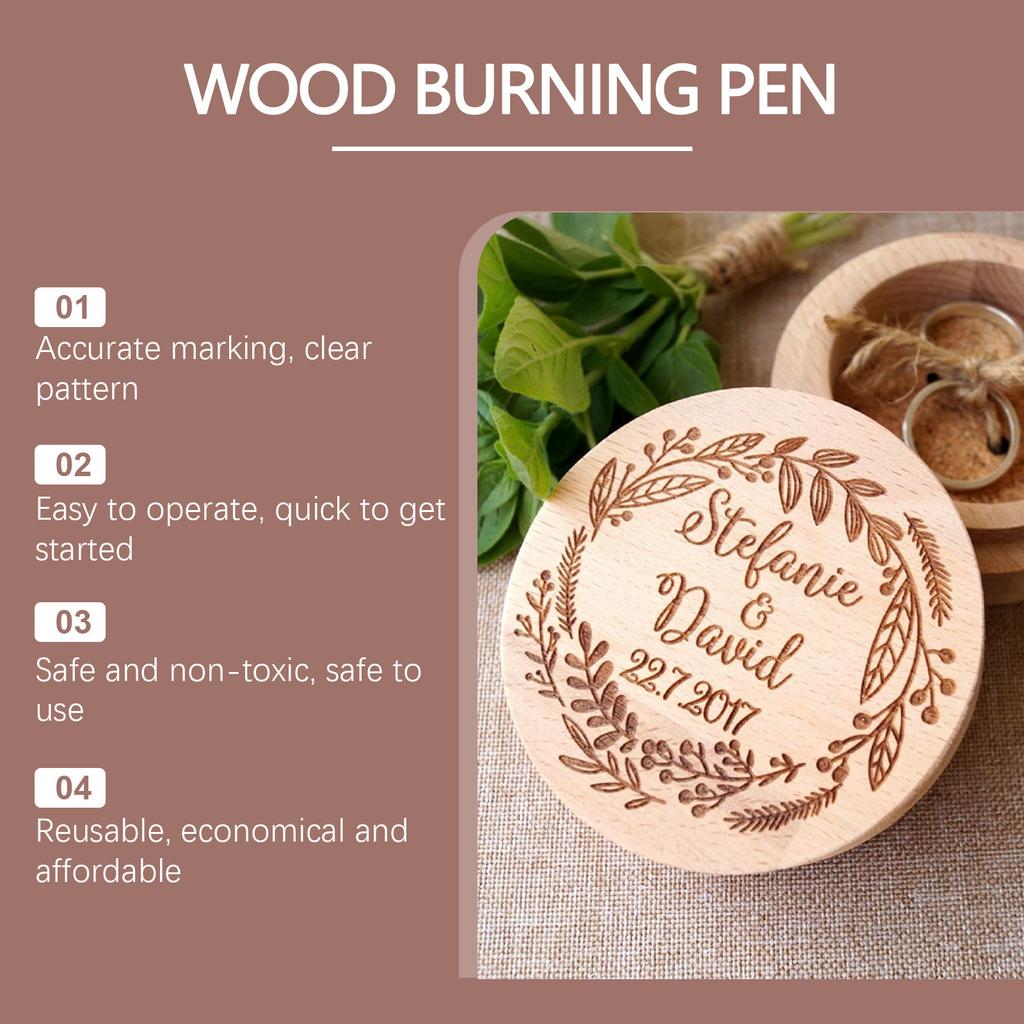 3ML 3pcs Woodworking Burning Pen, Wood Pyrography Pen Burning Effect  Pen, Wood Marking Pen, Art Marker, Pyrography Pen