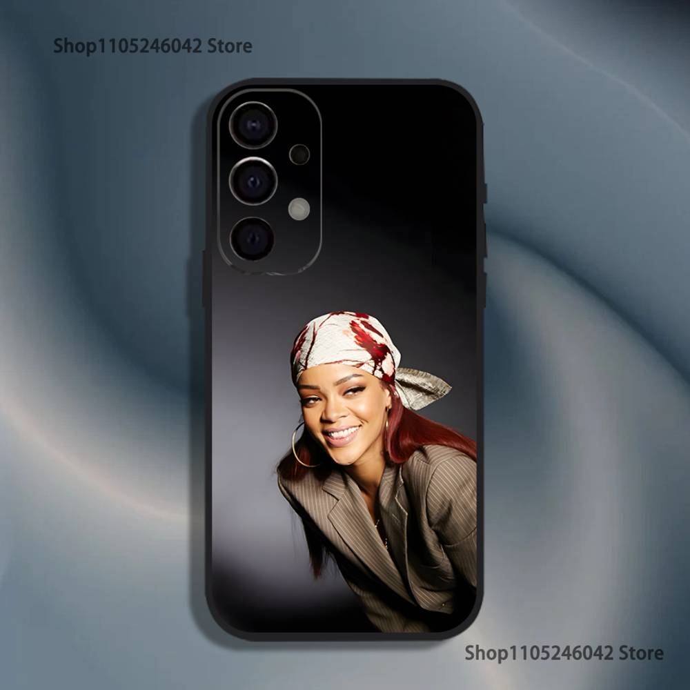 Singer R-Rihannas For Samsung S26,S25,S24,Ultra,S20,S30,Plus,S22,S23,Ultra,Plus,5G Soft TPU Cover Phone Case