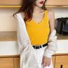Camisole Undershirt Female Summer Short Section Within The Bottoming Shirt Slim Versatile Ice Silk Knitted Blouse