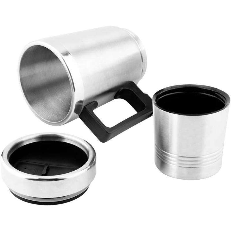 12V 24V DC Car Cup 300ml Electric Heating Cooling Kettle Safe Removable USB Travel Mug with Temperature Control