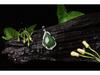 925 Sterling Silver Hetian Jade Water Drop Pendant Necklace with Certificate Jasper Style