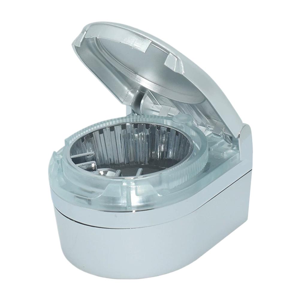 Car Ashtray Universal High-End Feel, With LED Light Iron Inner Liner, Simple And Light Luxury Car Ashtray Car Interior Access