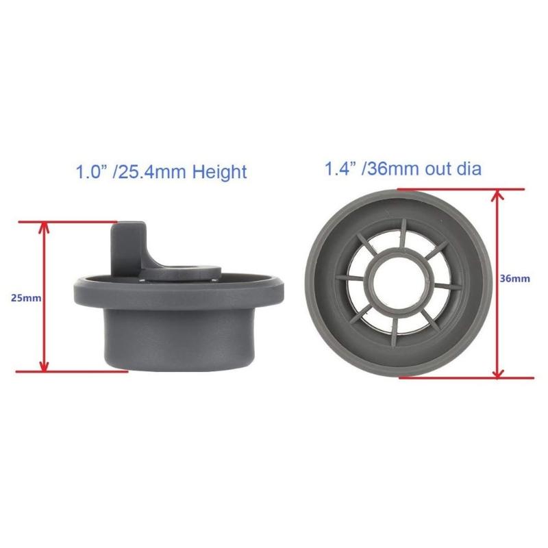 Dishwasher Wheel Replacement Wheel Dishwasher Spare Part Plastic Texture Replacement Rollers Dishwasher Upper Rollers