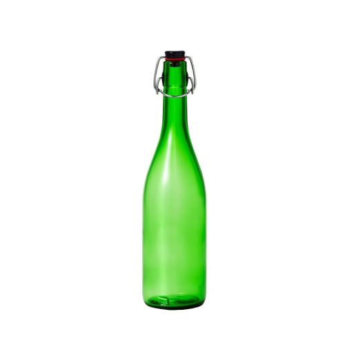 Aderia (ADERIA) Swing Stopper Bottle, 720ml, Green, Glass Storage Jar/Water Bottle with Airtight Cap, Made in Japan, MC-408