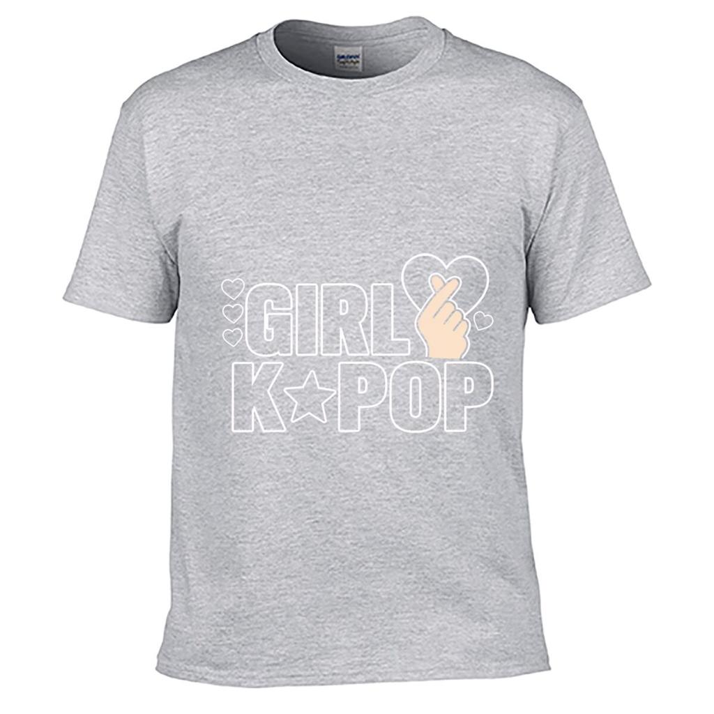 Pink Girl K Pop Heart Graphic Loose Vintage Distressed Washed Casual Tee
