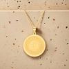 Round Arabic Name Pendant Necklace, Arabic Allah Necklace Pendant, Ideal For Friendship Souvenirs And Everyday Wear.