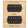 Electric Guitar Humbucker Pickup Wood Grain Cupronickel Base Double Coil Pickup