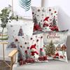 Christmas Themed Decorative Throw Pillow Covers Polyester pillowcase, sofa decorative cushion cov