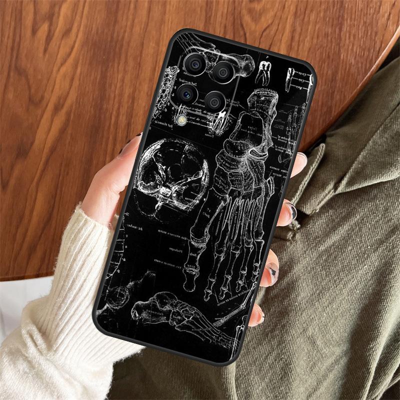 Medical Skeleton Anatomy Case For Samsung Galaxy M13 M33 M53 M11 M21 M31 M51 M12 M22 M32 M52 M20 M31s M14 M54 Cover