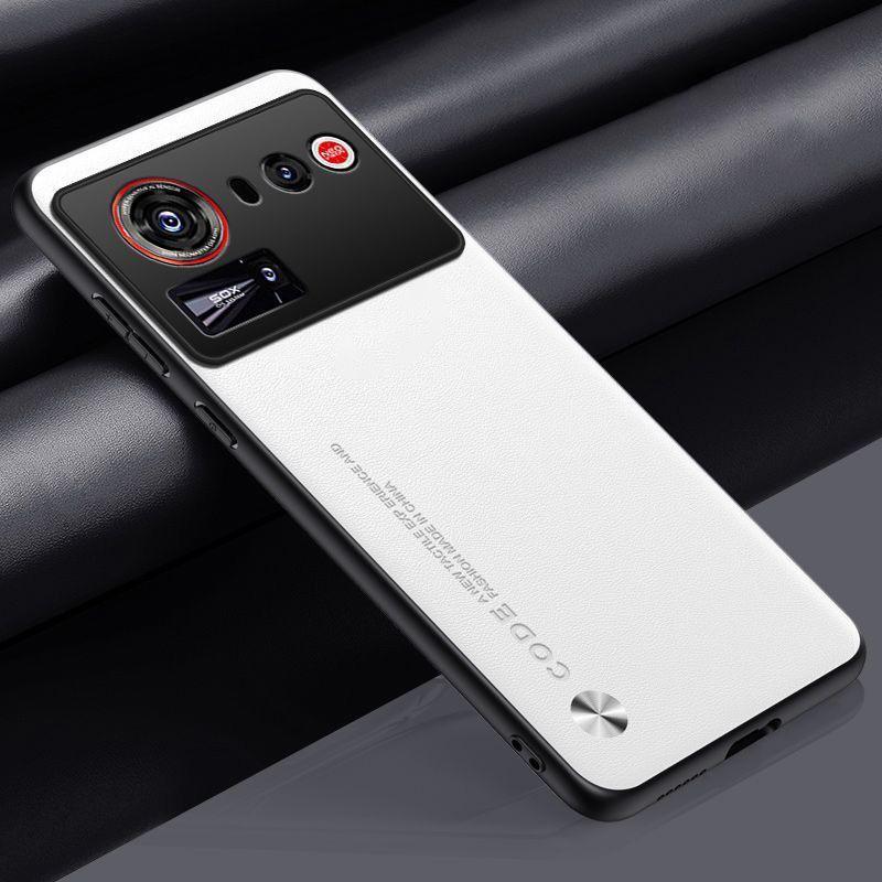 

Чехол из ПУ кожи для ZTE Nubia Z80 Ultra Задняя крышка Силиконовая Полная защита камеры Чехол для телефона для Nubia Z 80 Ultra Coque ZTE nubia Z80 Ultra белый