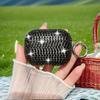 Diamond Studded Earphone Case, Water Diamond Earphone Case with Diamond Earphone Protective Cover, Apple Airpods Diamond Sticker Protective Case