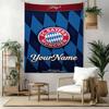 Bayern Munich Custom Your Name Wall Decor Tapestry Art For Pet Memorial Birthdaywedding Party Backdrop Family Gift