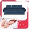 Sofa 3 Seater Sofa Bed with Sofa Bed. Bosso Family Sleeping Furniture Navy Blue Velvet