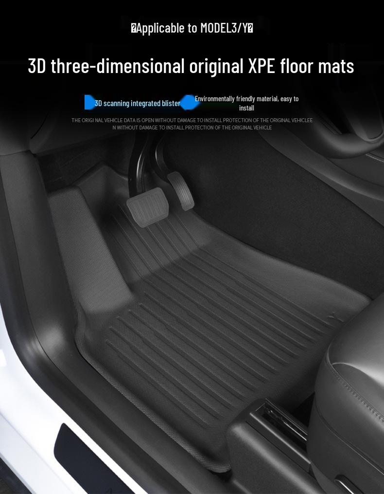 Tesla Model 3/Y 2022 XPE Waterproof Eco-friendly Floor Mats