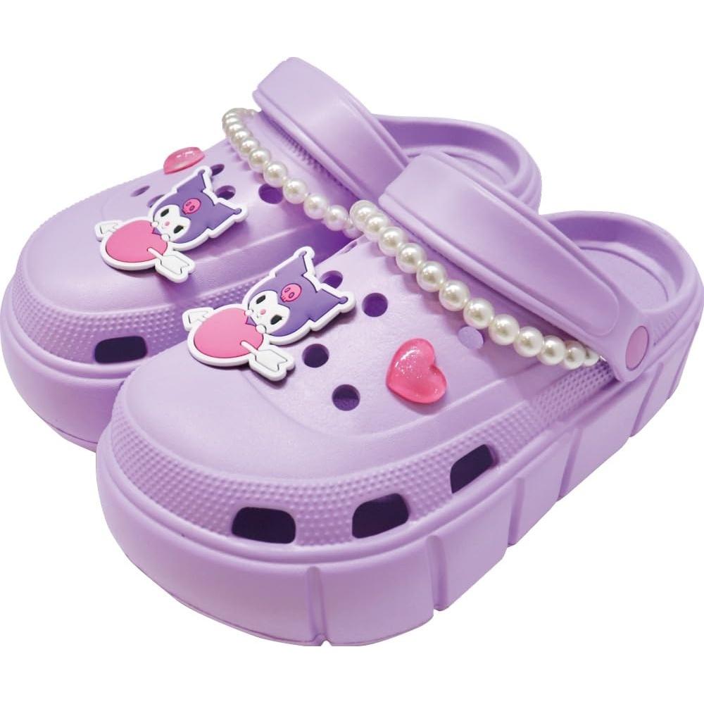 [J s Planning] sanrio Women s Slippers EVA Platform Sandals Kuromi PL 24cm MEV658