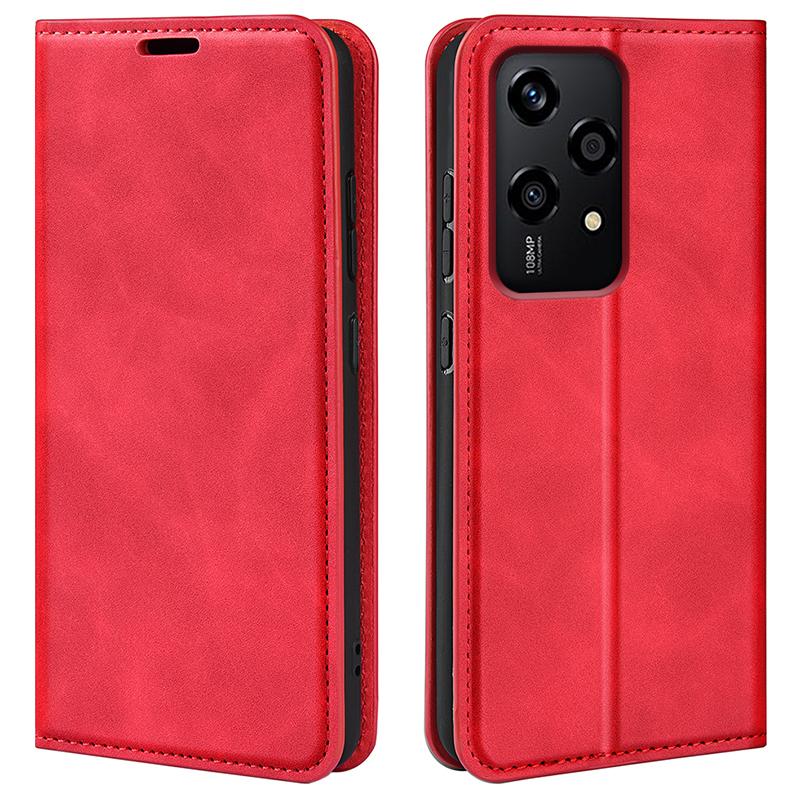 For Honor 200 Lite Card Slots Case Skin-Touch Leather Flip Phone Cover