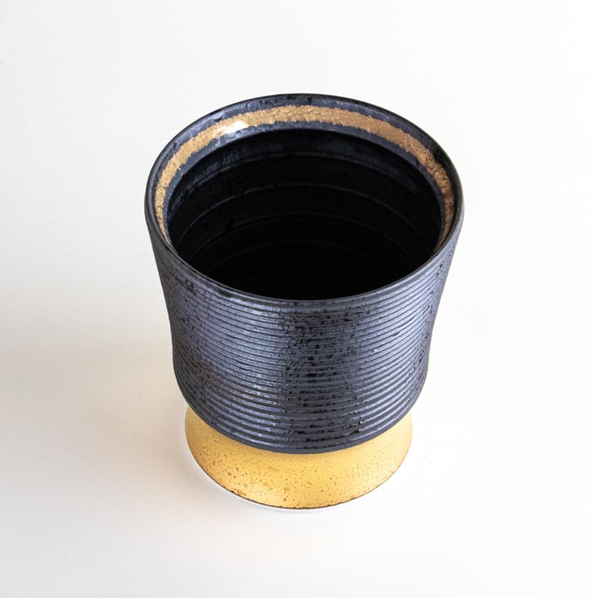 Retirement Gift for Men: Shochu Glass, Thank You Gift, Arita Ware, Gift Boxed, Gold Border