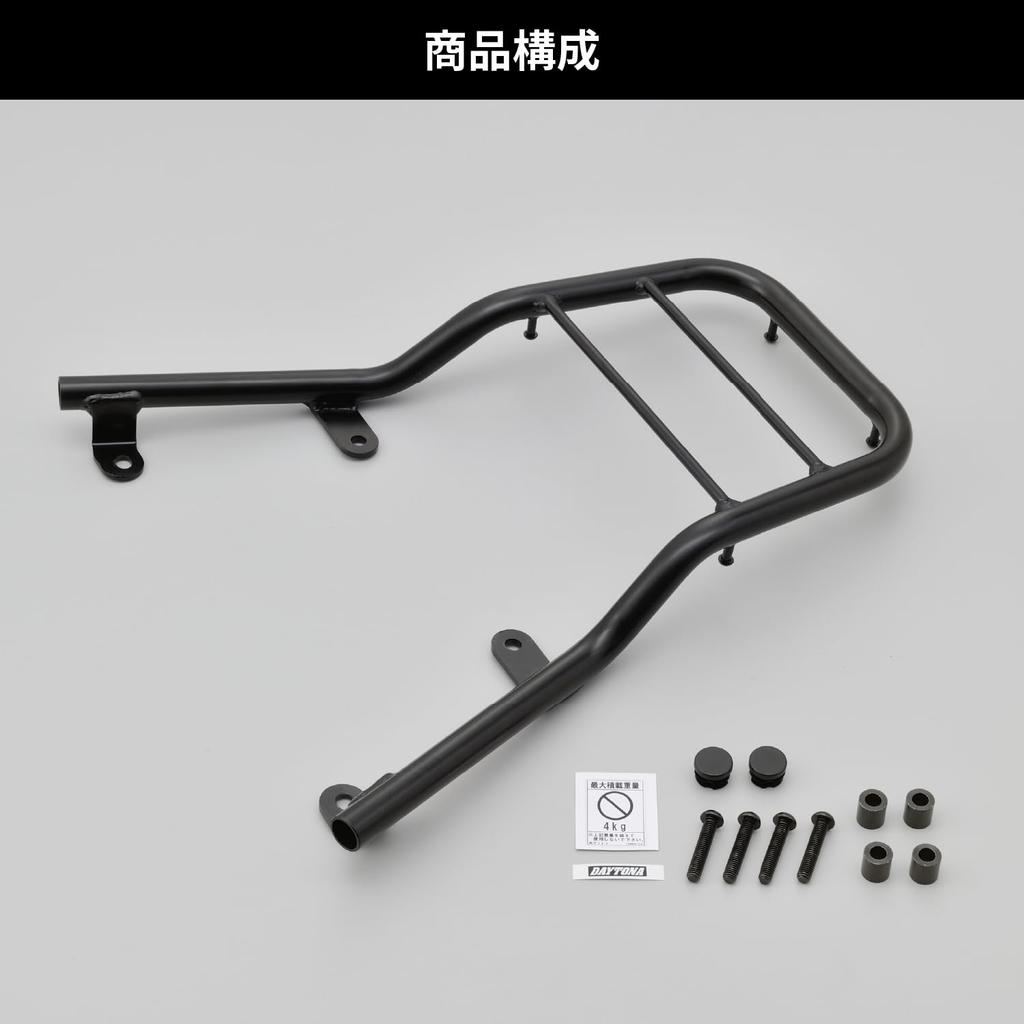 Daytona Motorcycle Rear Carrier with Grab Bar for JOG125 27886 (22-24)
