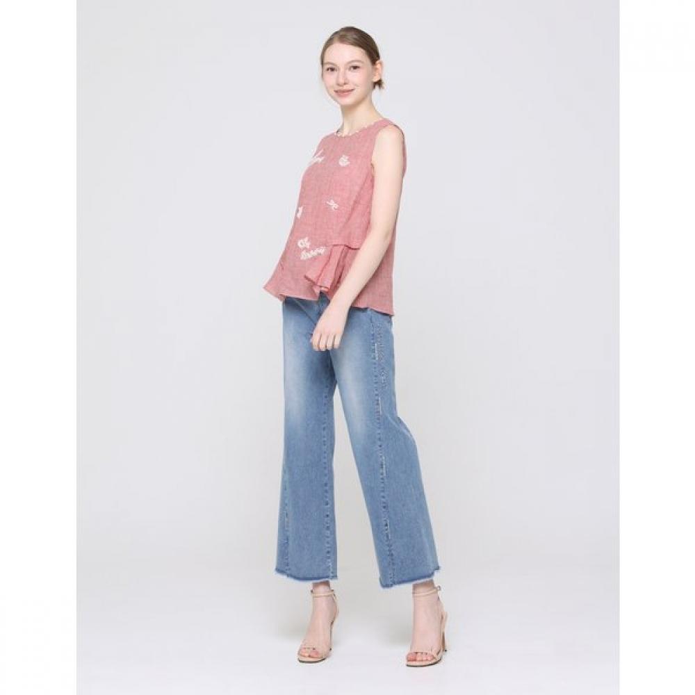 Son Jung Wan Women Pearl Beads Check Sleeveless Zdh6262130