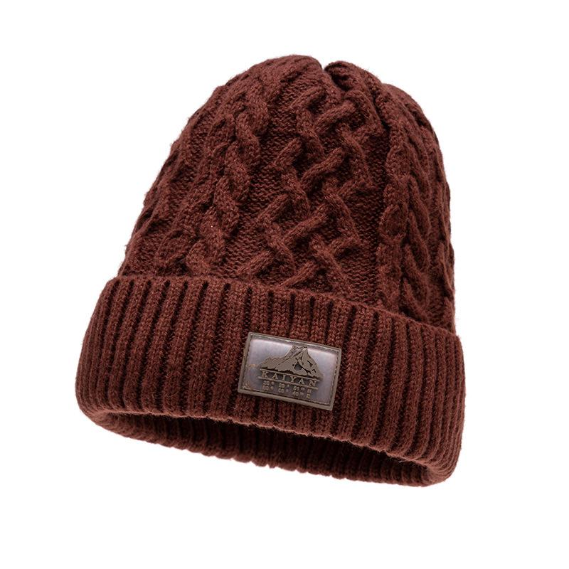 Samt Strickmütze Warme Wollmütze Herren Damen Winter Winddicht Kältefest Ohrenschutz Mütze