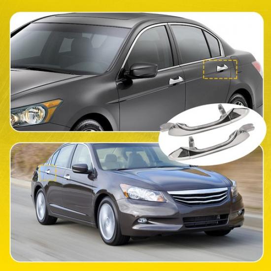 2x Exterior Outside Outer Door Handle Rear Right Left For 2008-2012 Honda Accord