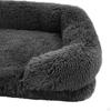 Warm Pet Bed Autumn Winter Non Slip Soft Nesting for Puppy Dogs Cats L black