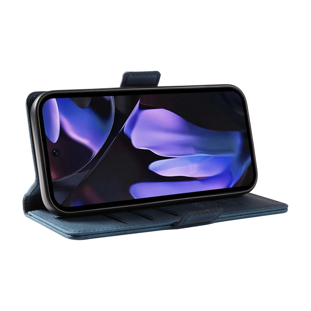 YIKATU YK-005 For Google Pixel 9a Case PU Leather Wallet Phone Cover Skin Touch Feeling