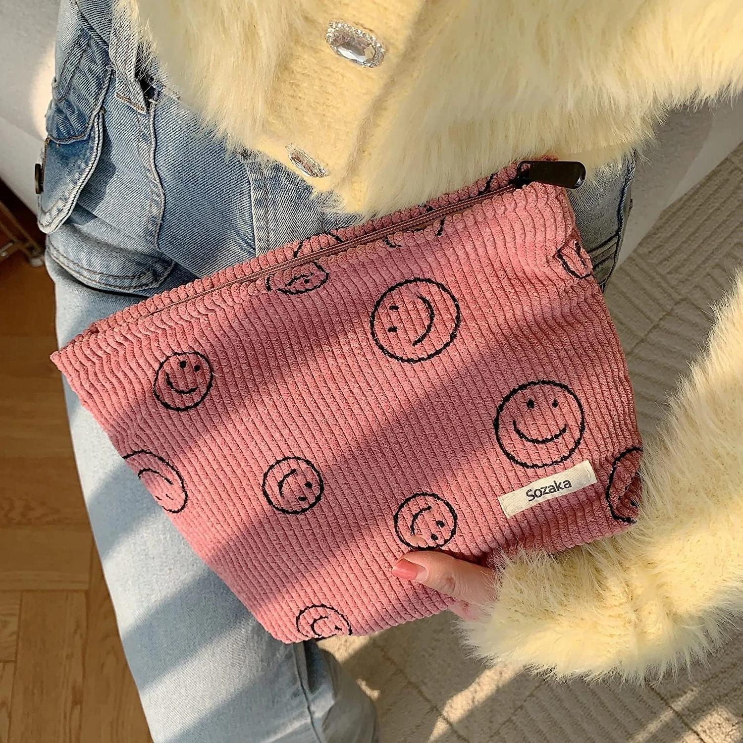 

Косметичка Дорожная косметичка Милая косметичка Сумка Косметички для женщин Косметички на молнии для кошелька розовый