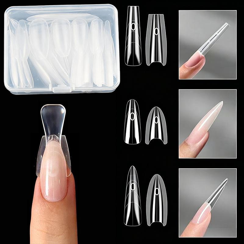 Original Sandwich Nails Dual Forms 60Pcs Nail Mold For Quick Salon Manicure Professional Use