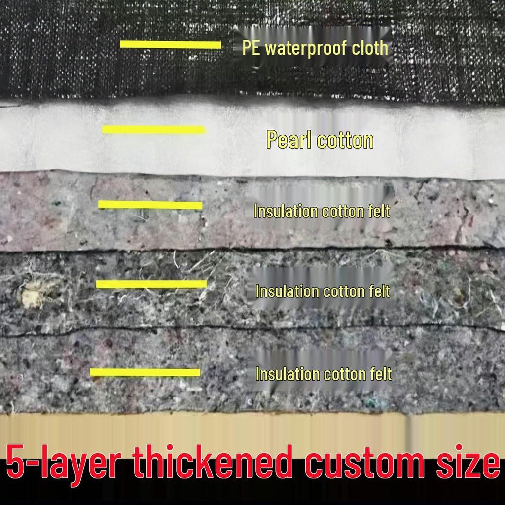 Wasserdichte isolierte Baumwolldecke für Wintergemüse: Dicke, wärmespeichernde, regendichte Gewächshausabdeckung