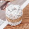 1m/roll Party DIY Satin Bow Wedding Hessian Ribbon Sisal Trim Jute Burlap Lace Edge