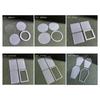 4 Pieces Acrylic Quicksand Plates Quicksand Empty Plates DIY Shake Empty Plate Acrylic Material for DIY Quicksand Crafts