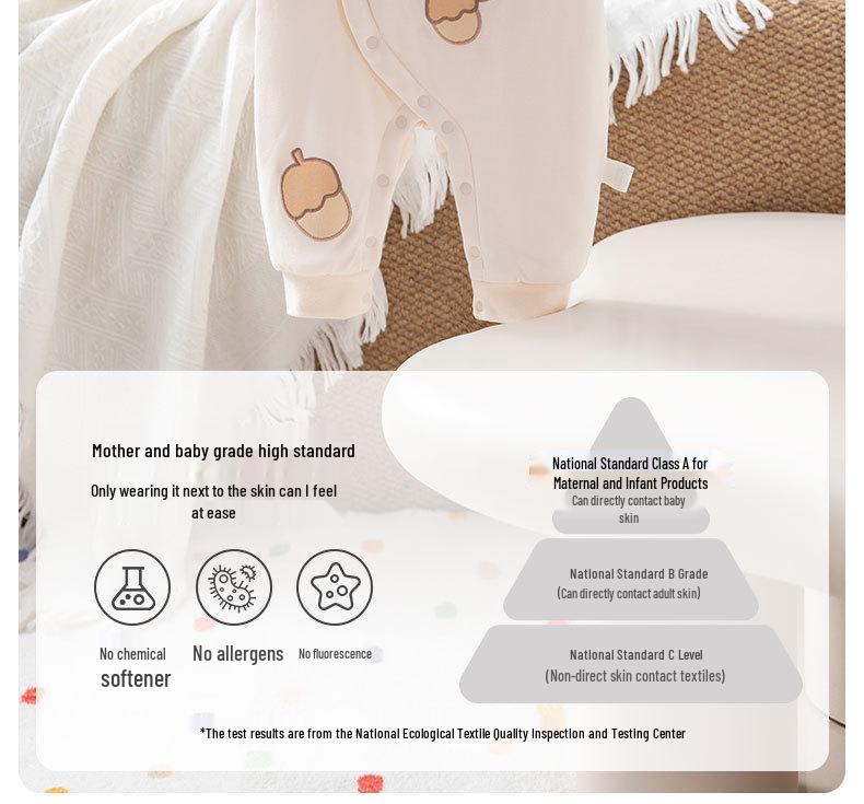 Dicker gesteppter Baumwoll-Kapuzen-Neugeborenen-Body für Jungen & Mädchen