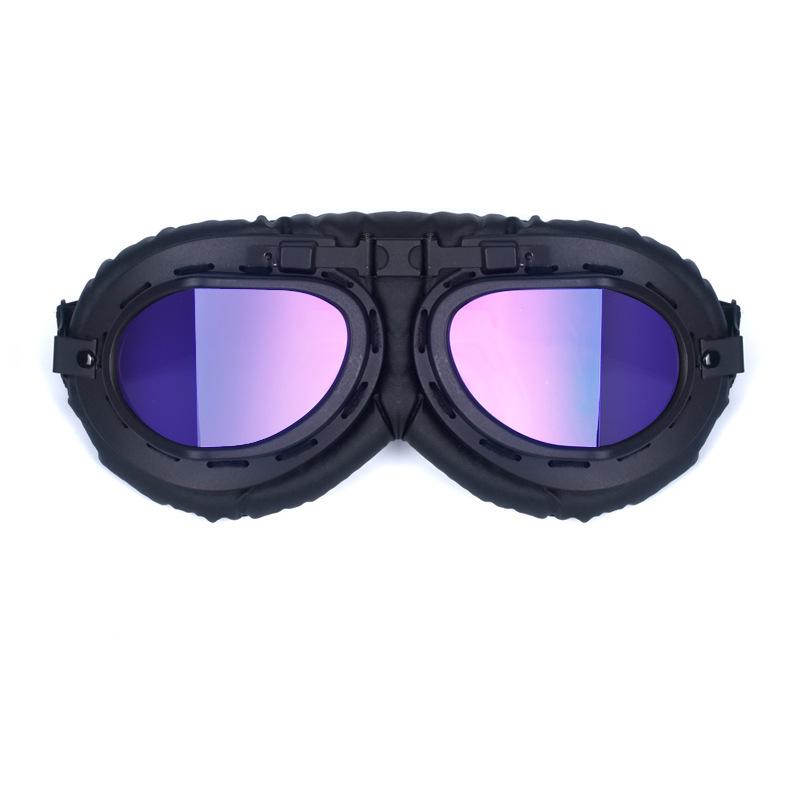 Black Sports Goggles Motorcycle Riding Protective Goggles Classic Vintage Helmet Glasses Windproof Sand