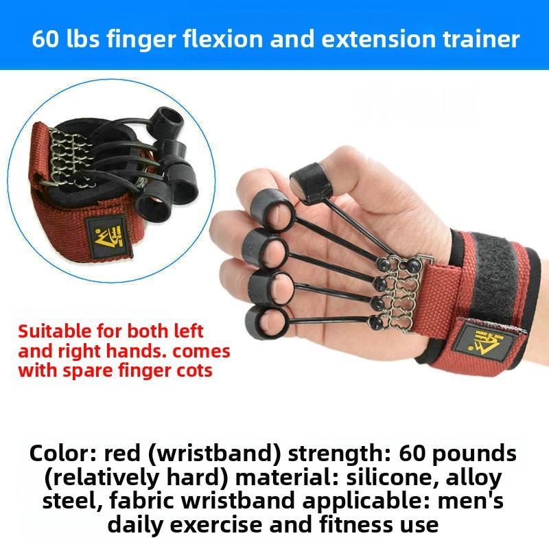 Finger Flexion Extension Exerciser with Adjustable Resistance for Hand Rehabilitation Strength Training