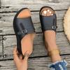 2025 Sommer Neue Übergröße Damen Sandalen mit dicker Sohle Schnallen-Dekoration Leichte Bequeme Sandalen