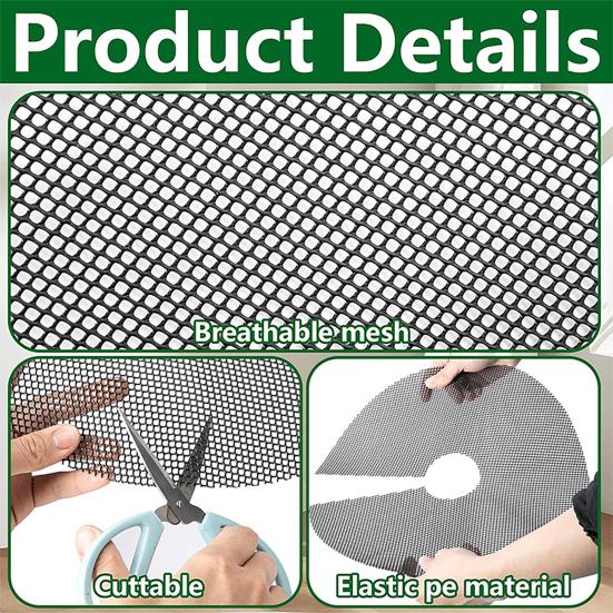 6 Pcs Plant Pot Grid Flowerpot Grid with Center Cutout Potted Plant Protector Soil Protector for Preventing Pets from Digging Plants